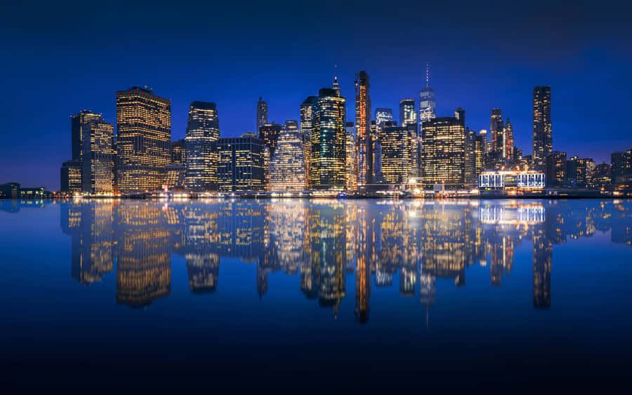 Lit Iphone Reflection Wallpaper