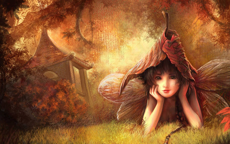 Little Girl Fairy Wallpaper