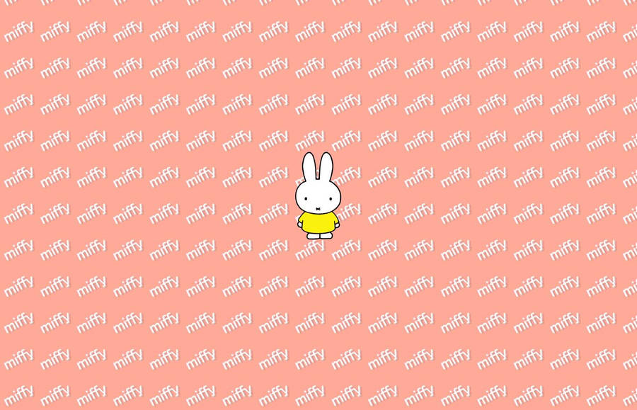 Little Rabbit Miffy Typography Wallpaper