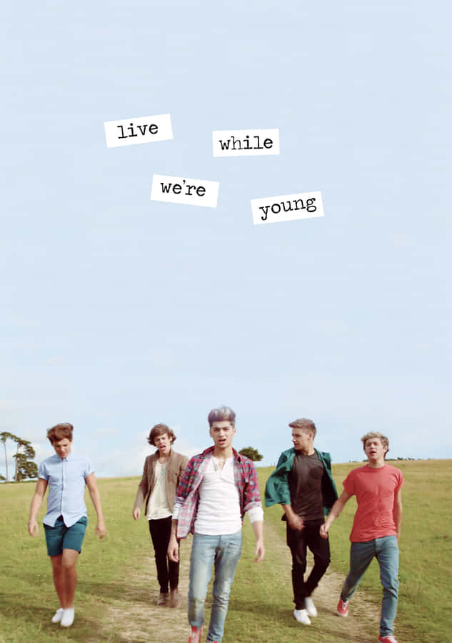Live While Were Young 1 Direction Iphone Wallpaper