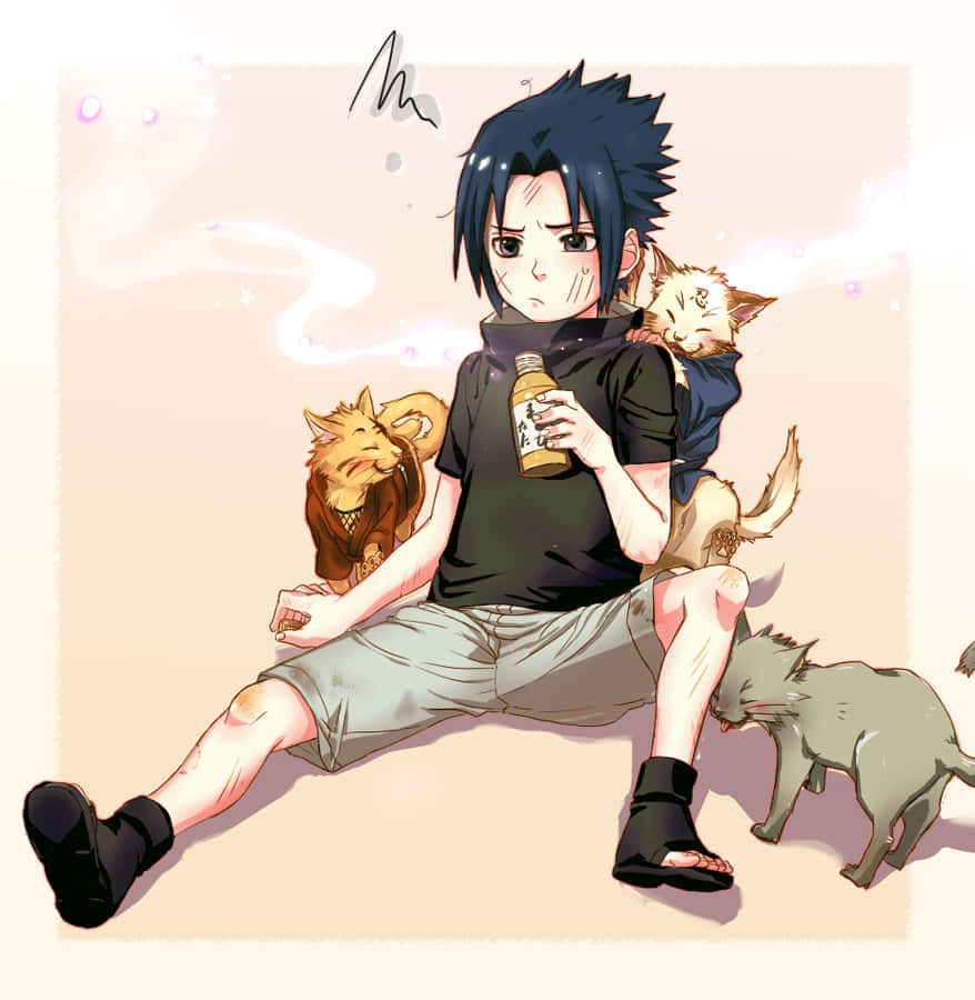 Look At Cute Sasuke, Such A Cutie! Wallpaper