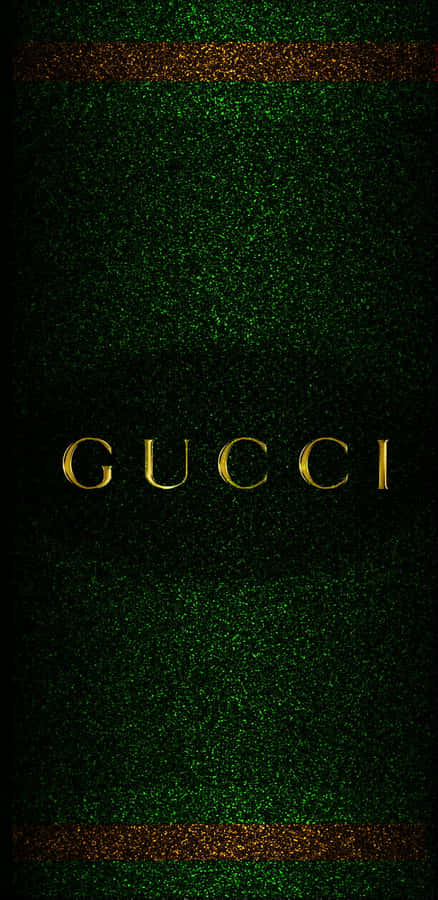 Look Fashionable In This Vibrant Green Gucci Design Wallpaper