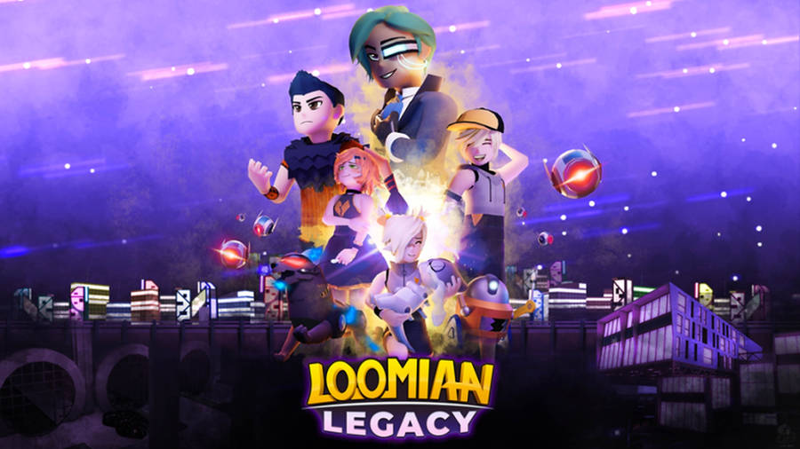 Loomian Legacy Purple Key Art Wallpaper