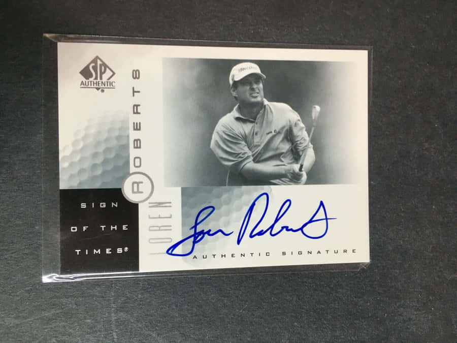 Loren Roberts Authentic Signature Wallpaper