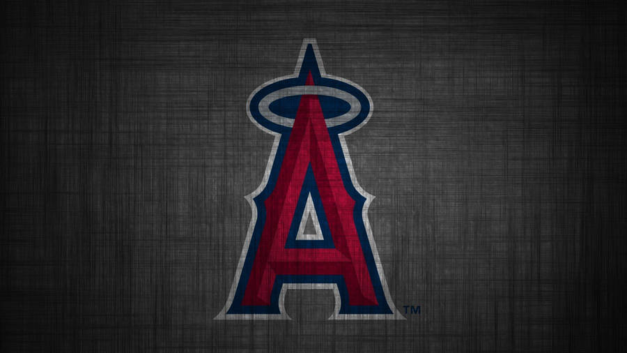 Los Angeles Angels Logo On Gray Wallpaper