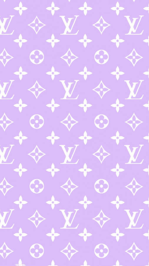 Louis Vuitton Logo Pastel Purple Aesthetic Vsco Wallpaper