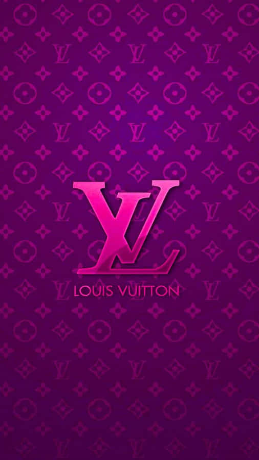 Louis Vuitton Purple Logo Wallpaper Wallpaper