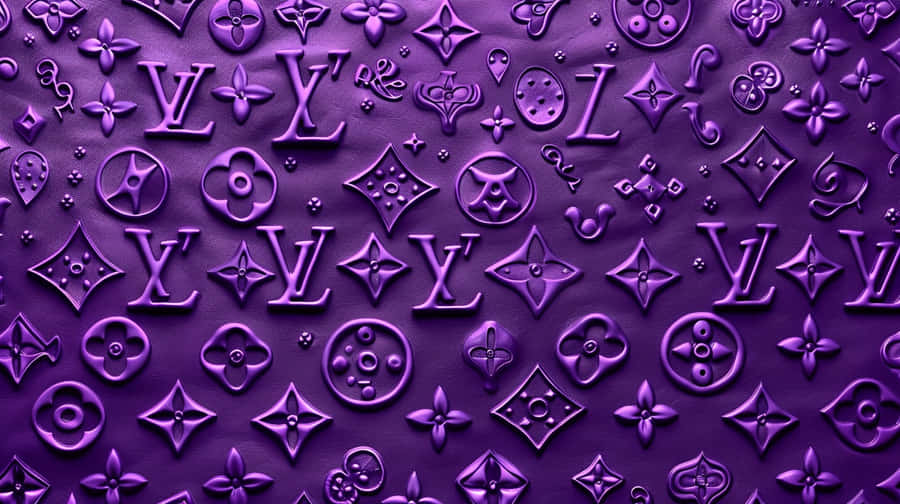 Louis Vuitton Purple Pattern Wallpaper