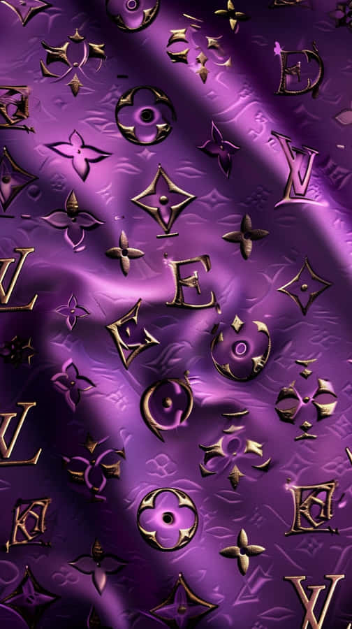 Louis Vuitton Purple Pattern Wallpaper