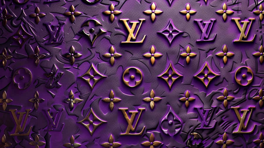 Louis Vuitton Purple Pattern Wallpaper