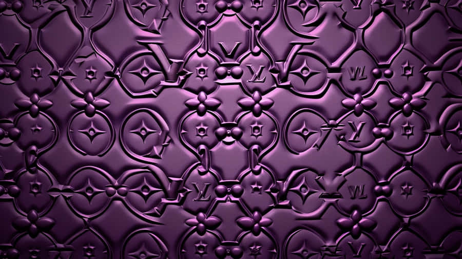 Louis Vuitton Purple Pattern Wallpaper Wallpaper