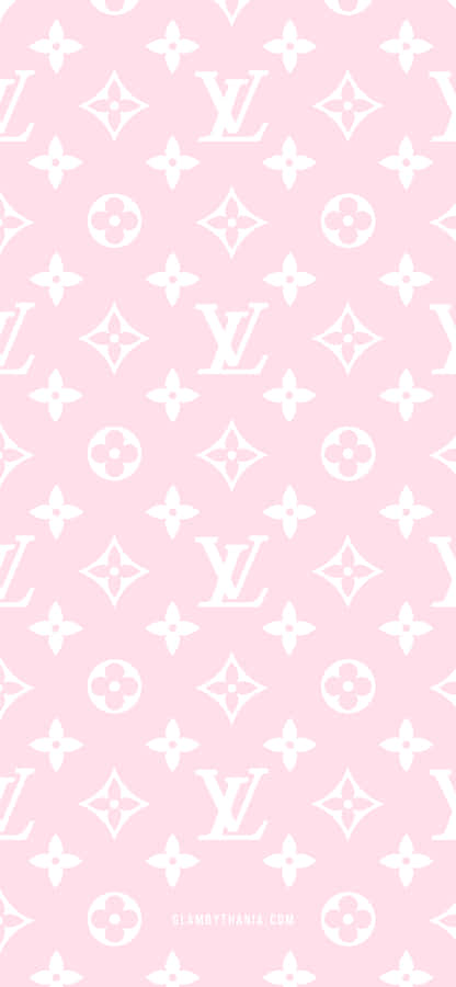 Louis Vuitton Wallpaper In Pink And White Wallpaper