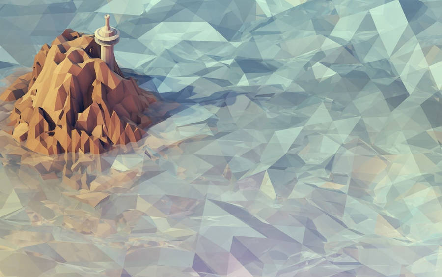 Low Poly Atlantis Wallpaper