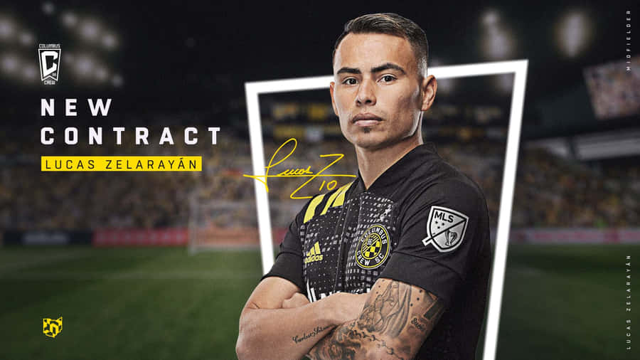 Lucas Zelarayan Columbus Crew Poster Wallpaper
