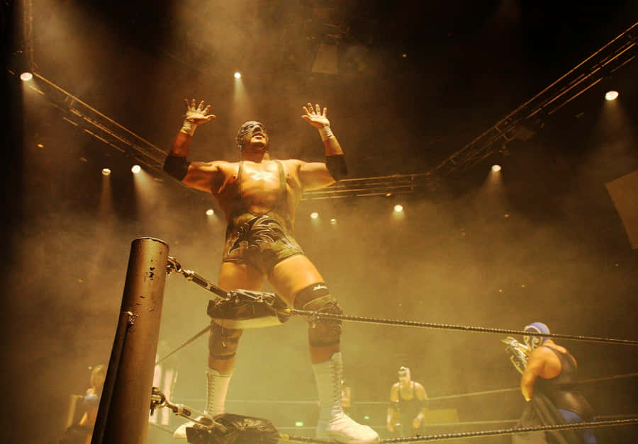 Luchador Dominancein Ring Wallpaper