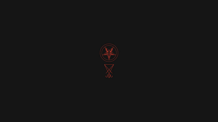 Lucifer Emblem And Pentagram Wallpaper