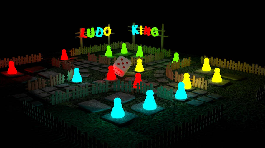 Ludo King Glowing Tokens Wallpaper