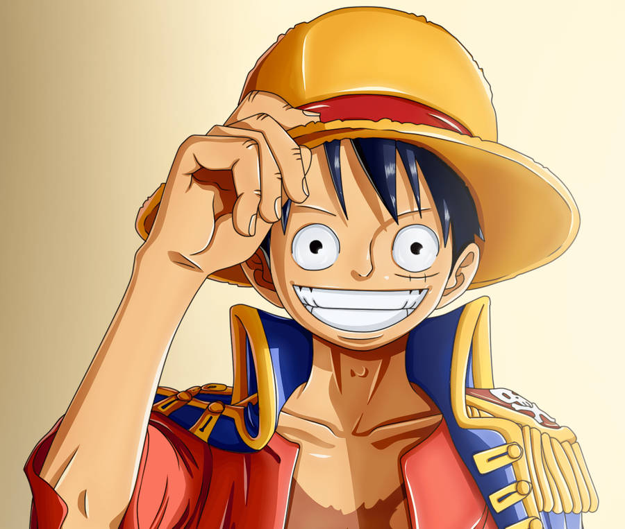 Luffy 4k Wearing Captains Jacket Wallpaper
