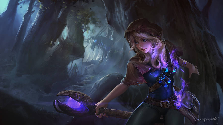 Lux Cool League Of Legends Champ Wallpaper
