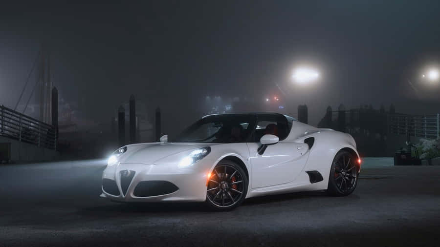 Luxurious And Modern Sports Car Parked In A City Wallpaper