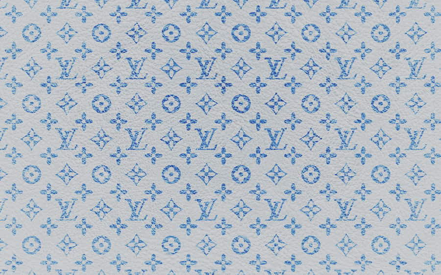 Luxurious Louis Vuitton Blue Wallpaper