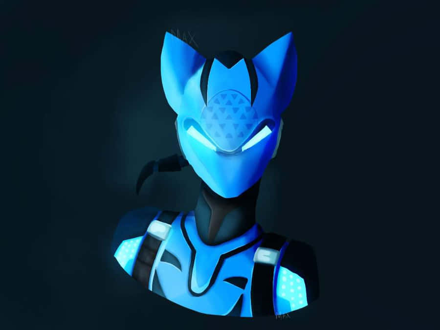 Lynx Fortnite Blue Skin Wallpaper