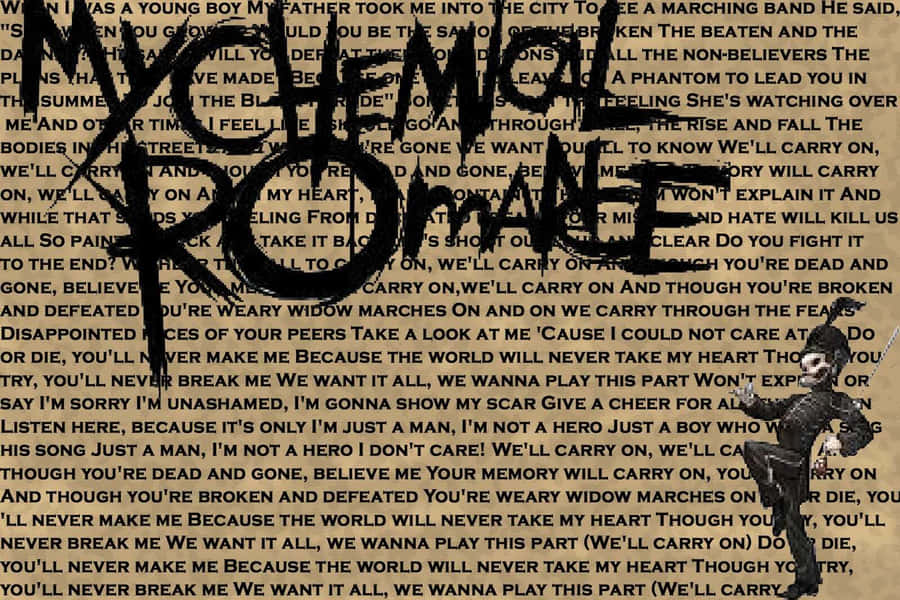 M C R_ Lyrics_ Background Wallpaper