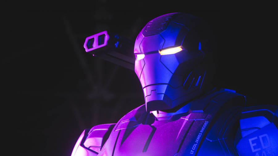 Macos Mojave Purple Iron Man Wallpaper
