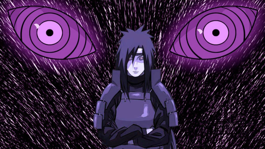 Madara Uchiha And Rinnegan Eyes Wallpaper