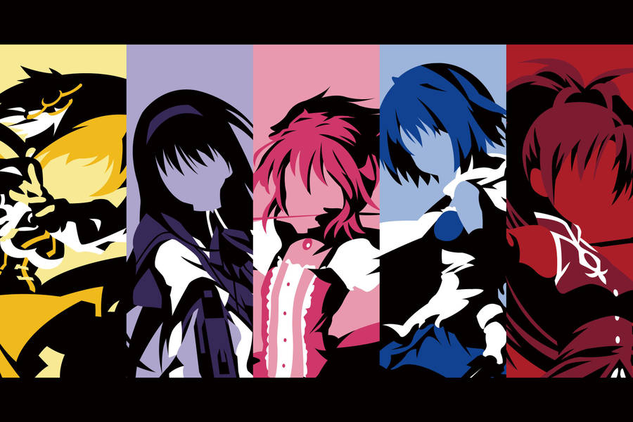 Madoka Magica Color Collage Wallpaper
