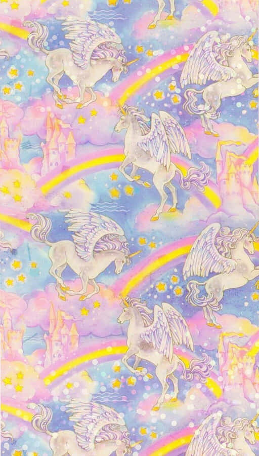 Magical Unicorns From The World Of Lisa Frank! Wallpaper