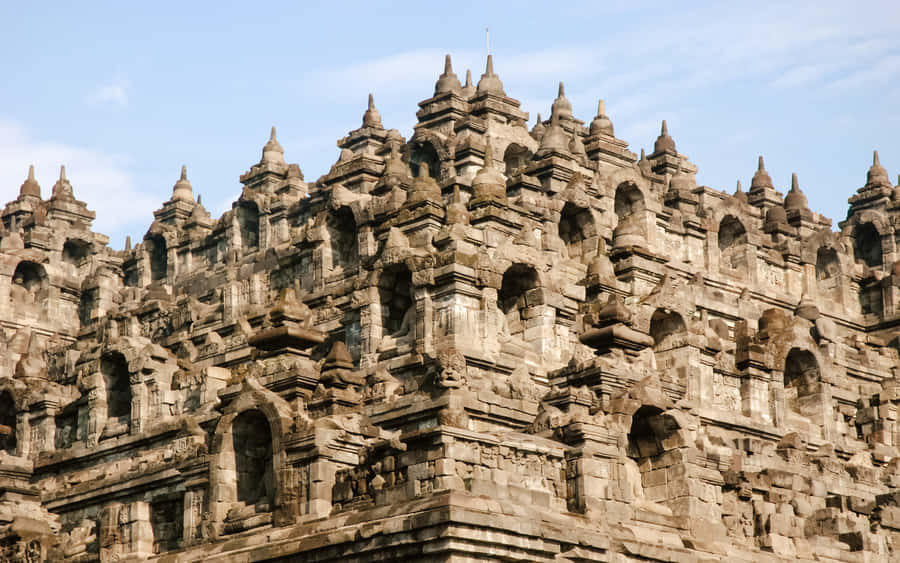 Magnificent Details In Borobudur Temple Wallpaper