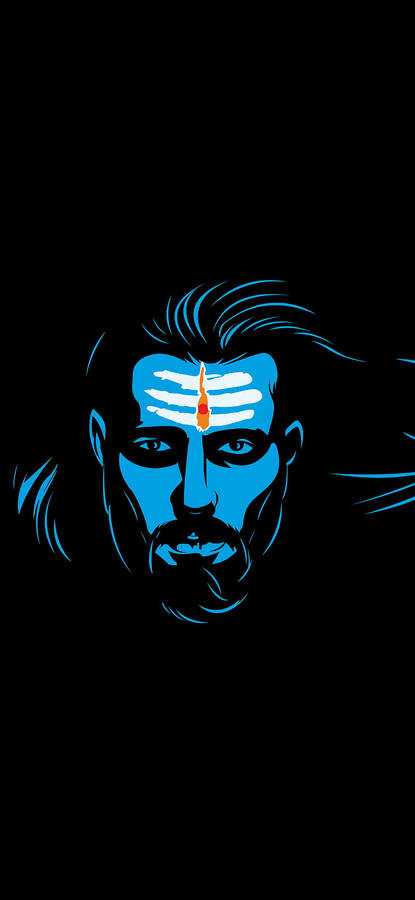 Mahadev Full Hd Blue And Black Wallpaper