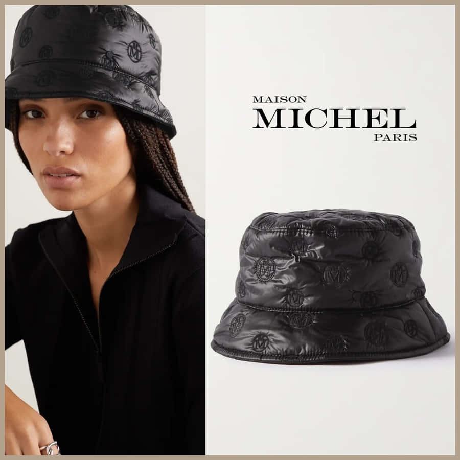 Maison Michel Logo And Model Wallpaper