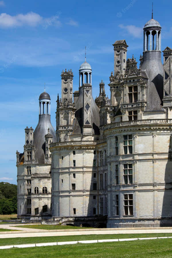 Majestic Chateau De Chambord Captured In Dutch Angle Wallpaper