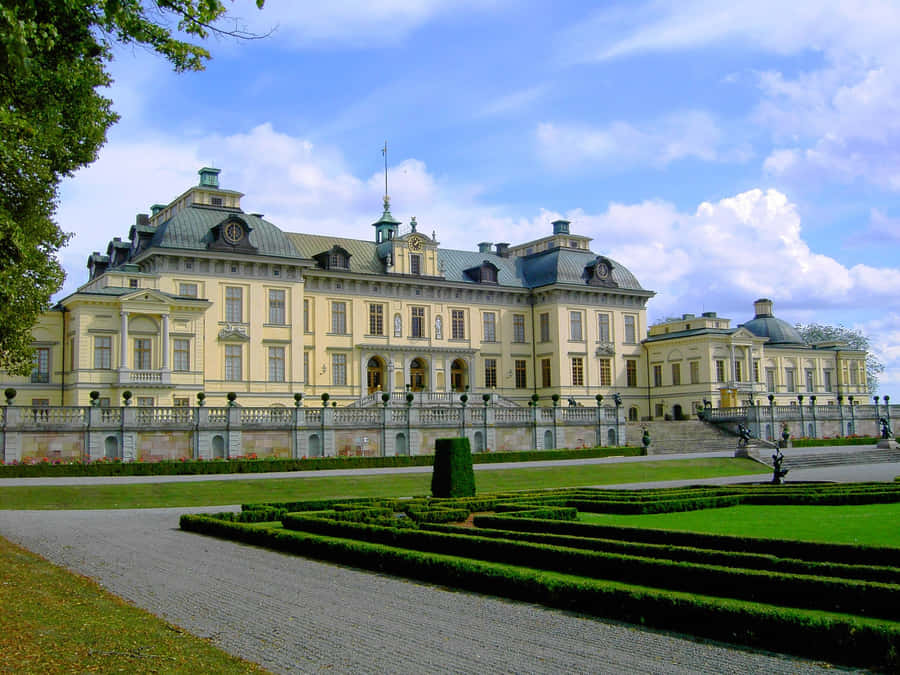 Majestic Drottningholm Palace In Stockholm, Sweden Wallpaper