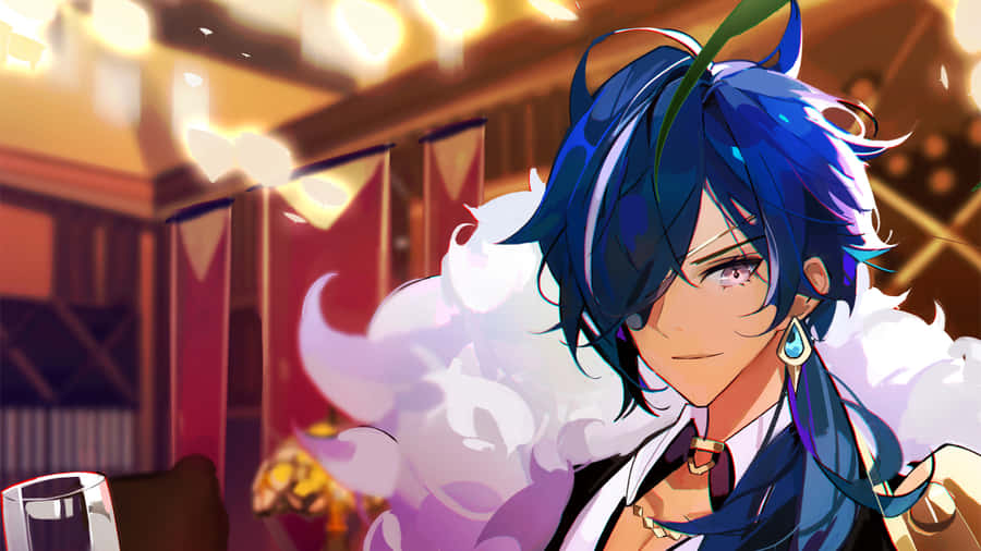 Majestic Kaeya - Power And Poise In Every Stance Wallpaper