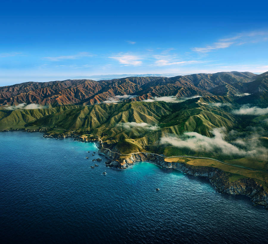 Majestic Land Masses Macos Wallpaper