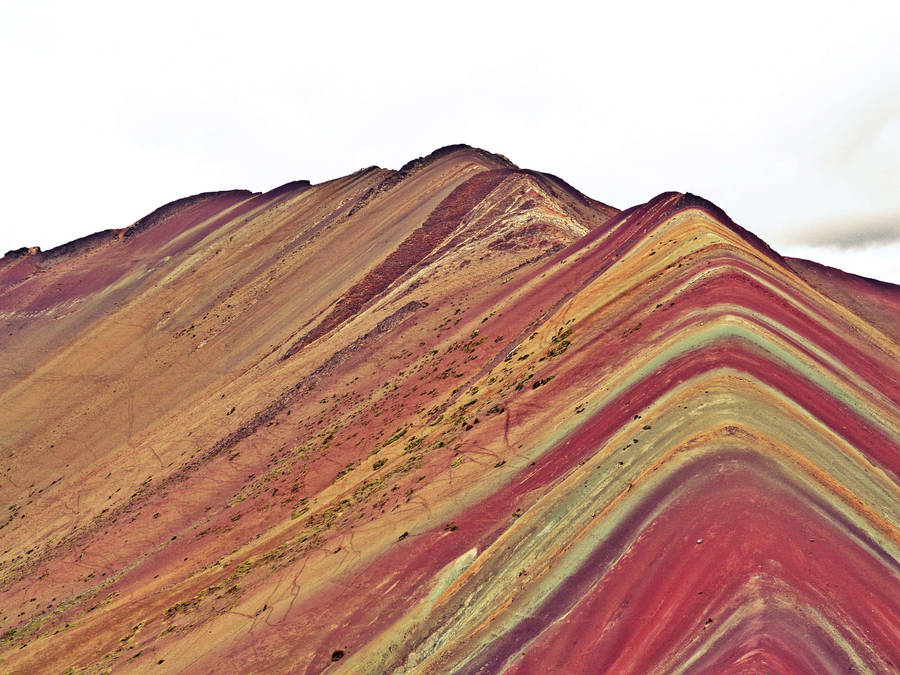 Majestic Rainbow Mountain In Cusco, Peru Wallpaper