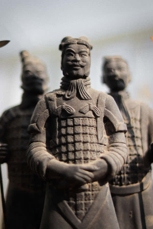 Majestic View Of The Terracotta Army In Xi'an, China Wallpaper