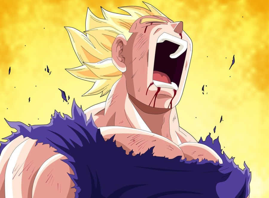 Majin Vegeta Screaming Wallpaper