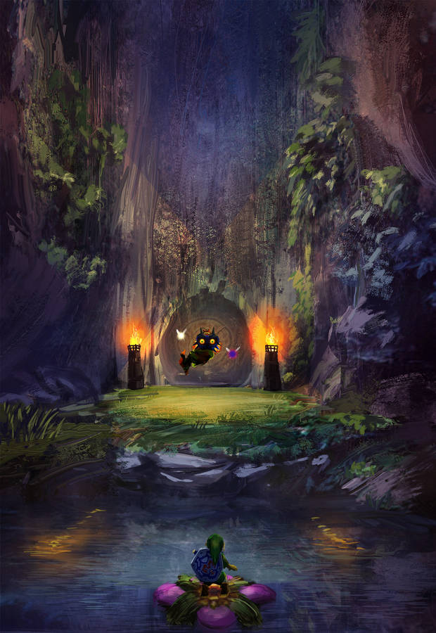 Majora's Mask Cave Entrance Wallpaper
