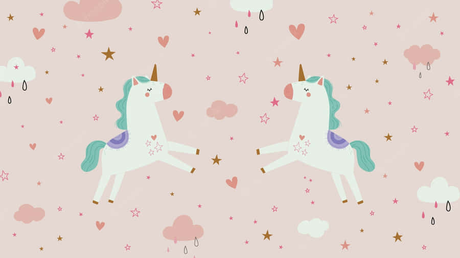 Make Your Desktop Dreams A Reality With This Magical Unicorn Wallpaper. Wallpaper