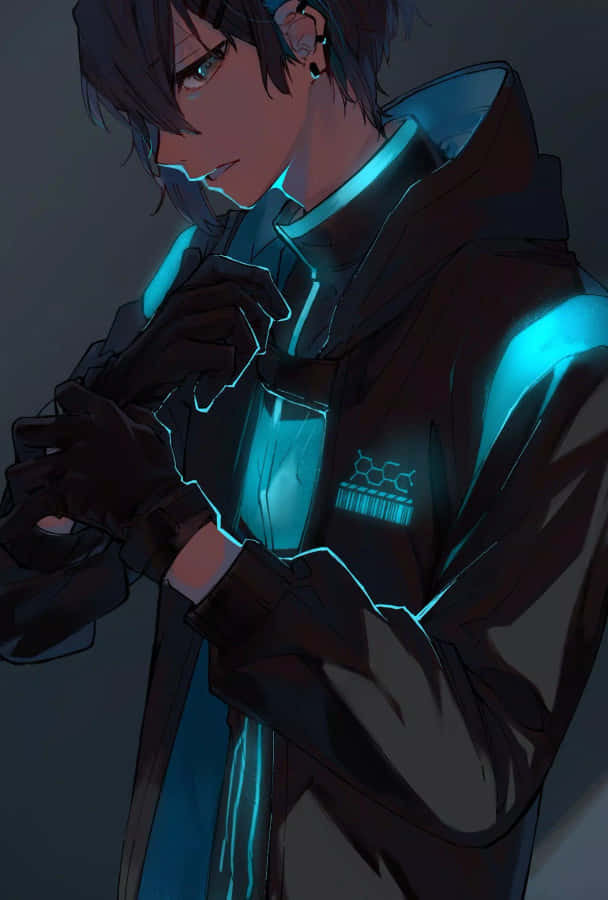 Making A Statement - A Bad Boy Anime Character With His Cool Red Hair Wallpaper