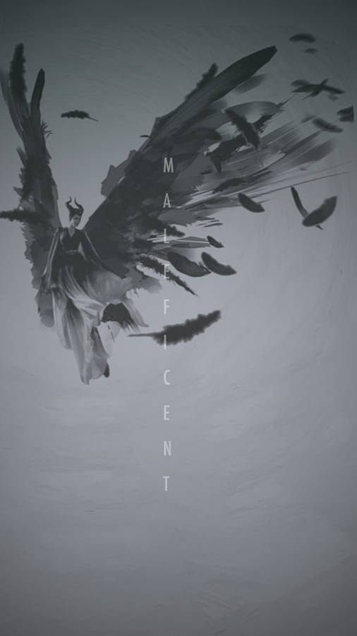 Maleficent Text Art Wallpaper