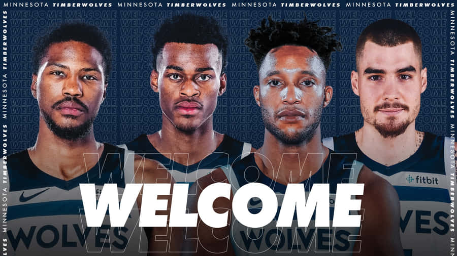 Malik Beasley And Minnesota Timberwolves Players Wallpaper