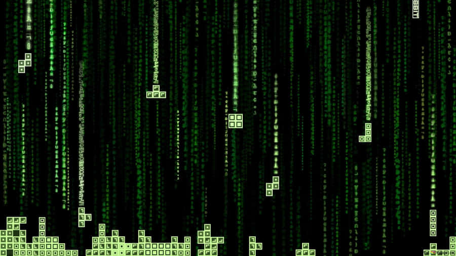 Man Coding On A Desktop Computer Wallpaper