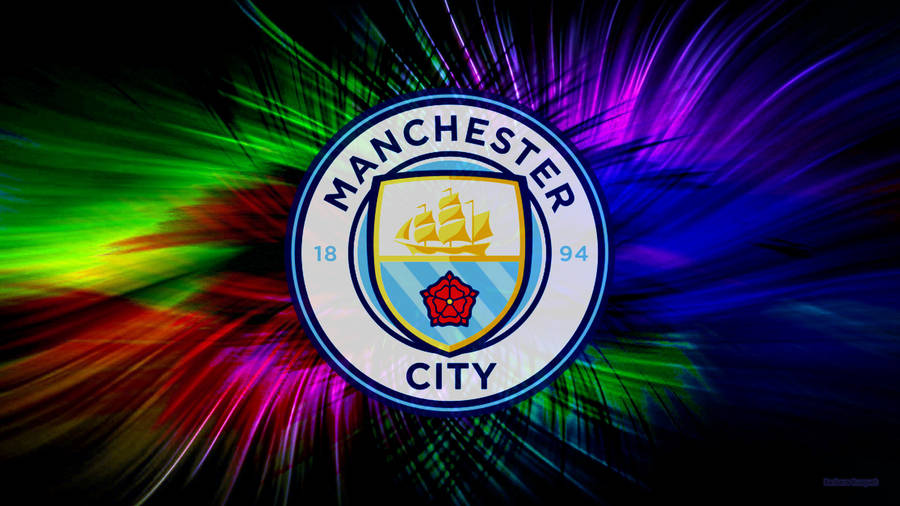 Manchester City 4k Color Lines Wallpaper