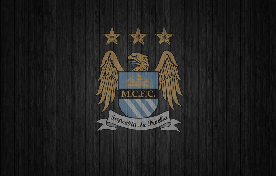 Manchester City 4k Eagle Shield Logo Wallpaper