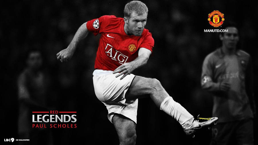 Manchester United Legend Players: Paul Scholes Wallpaper